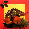 Igel mit Buntpapier